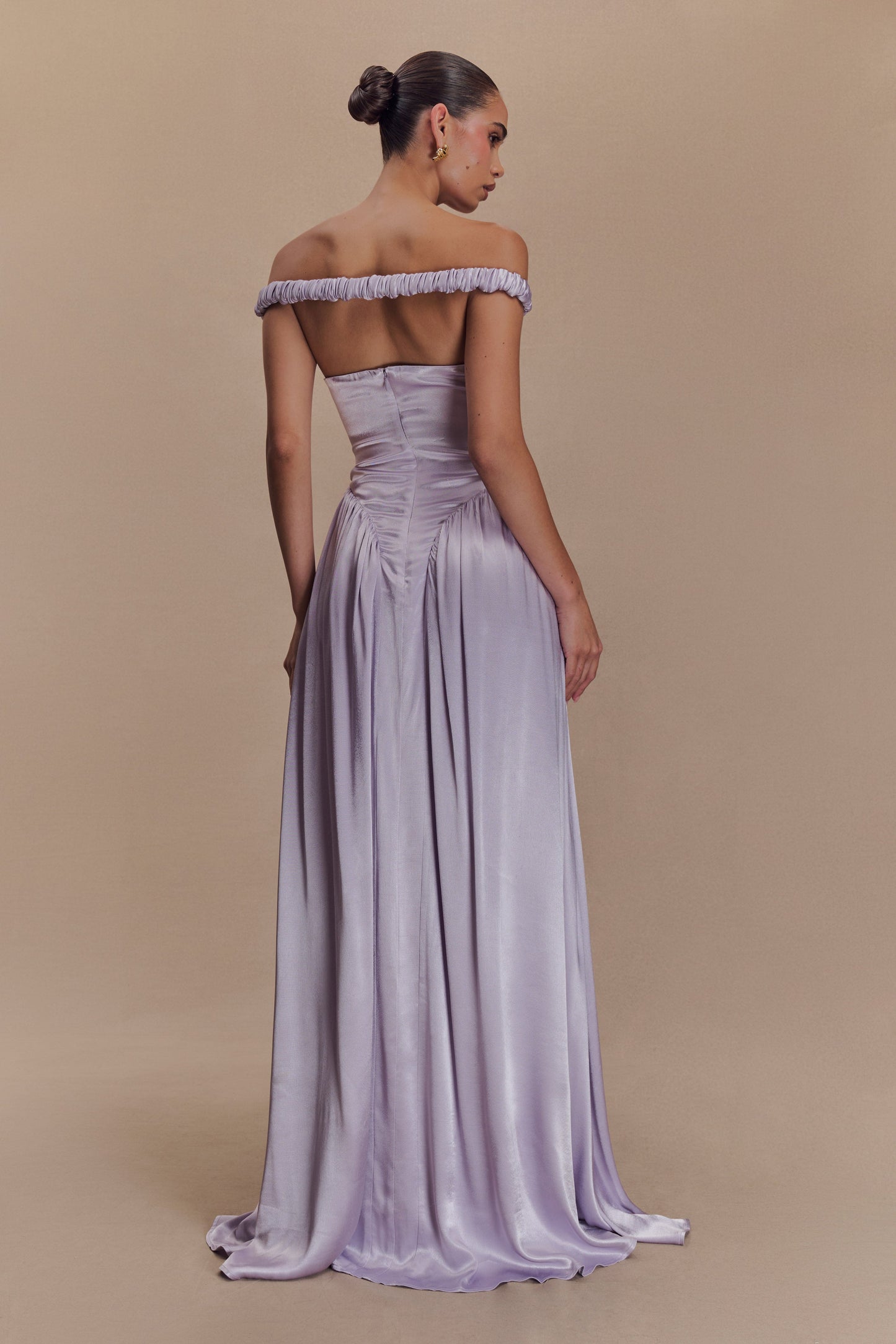 Coco Dropped Waist Maxi Dress - Lilac