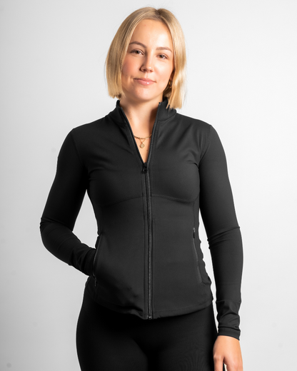 Contour Zip Jacket - Onyx