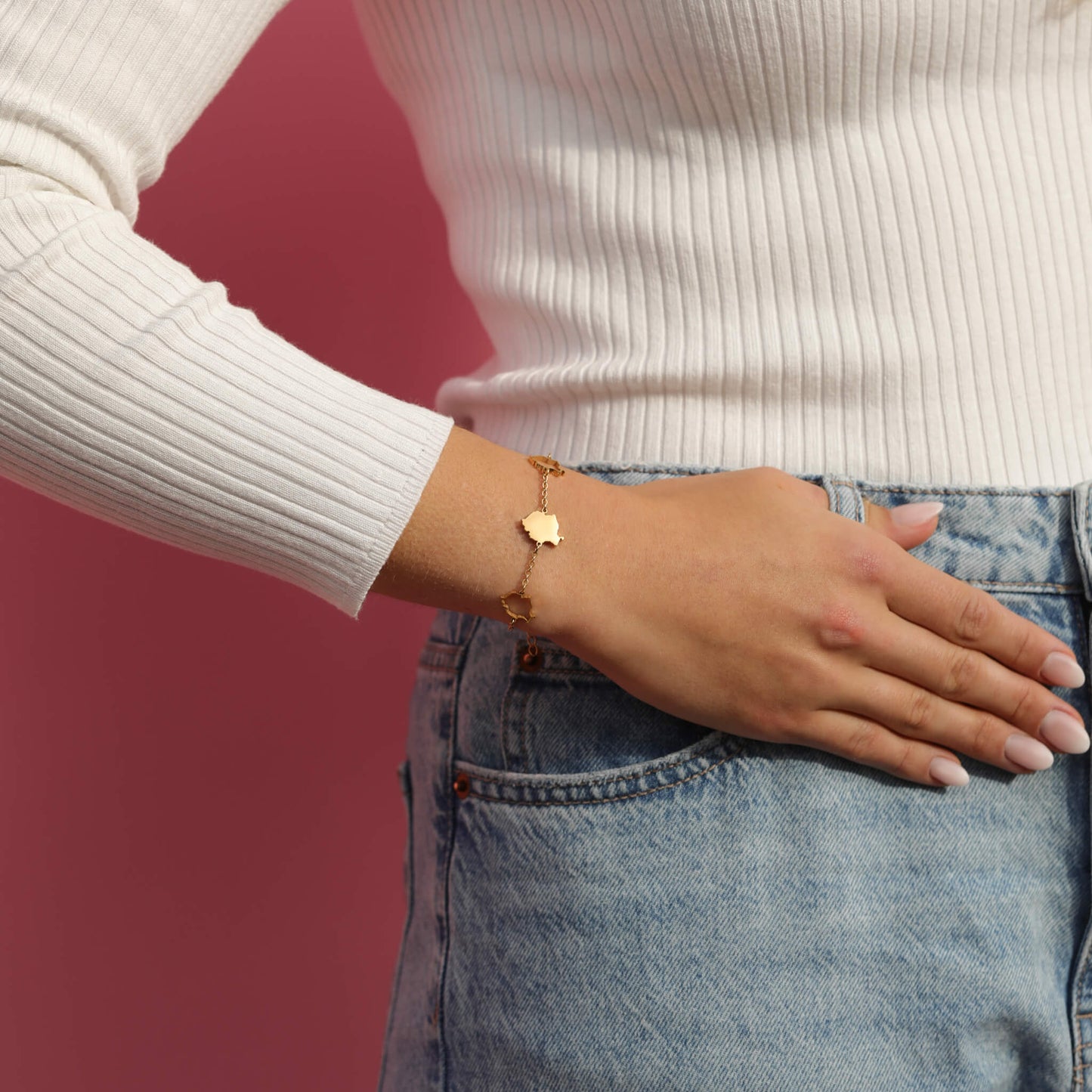 Romania Map Bracelet | Unisex