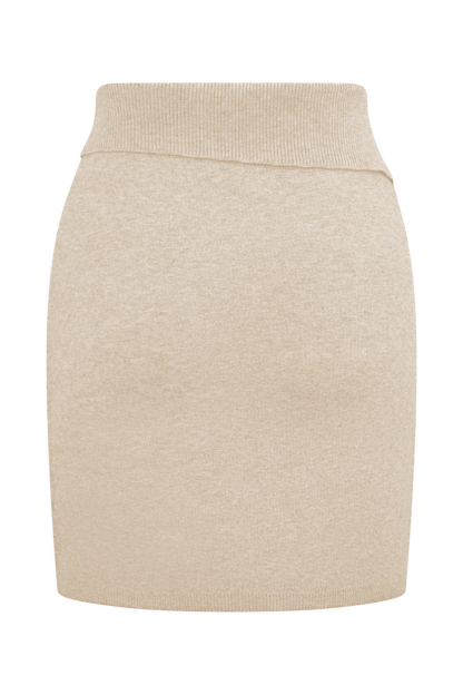 Annabelle Knit Mini Skirt - Cream