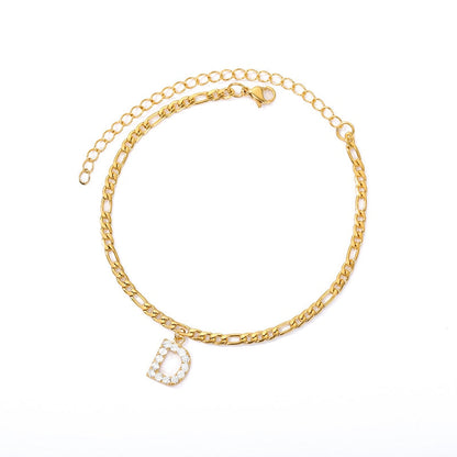 Amelia Initial Anklet