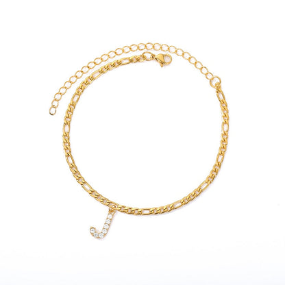 Amelia Initial Anklet