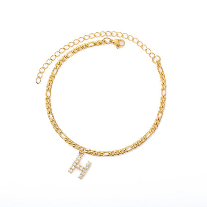 Amelia Initial Anklet