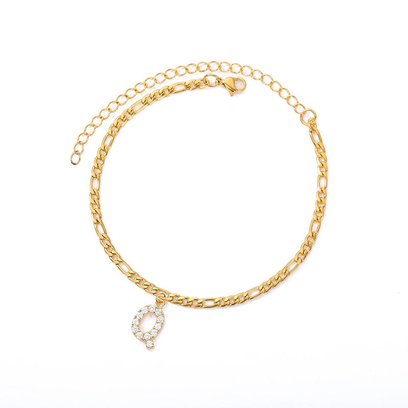 Amelia Initial Anklet