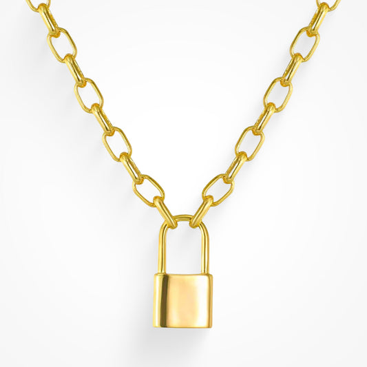 Keep Me Lock Necklace