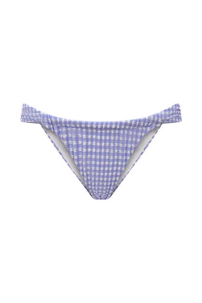 Persephone Gingham Bikini Bottoms - Lilac