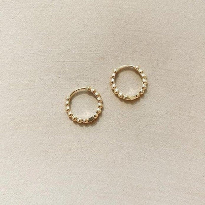 Prosecco Beaded Hoops