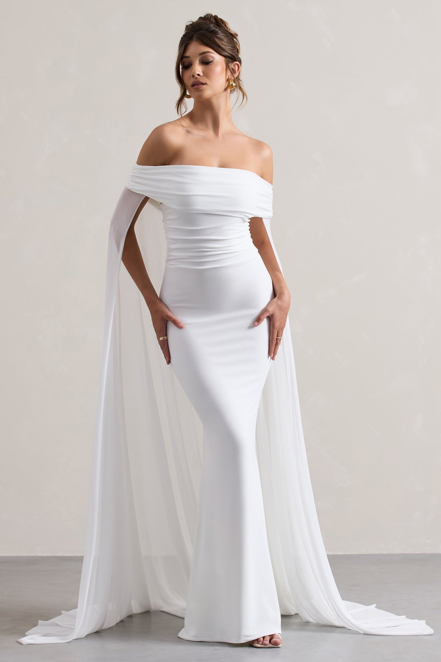 Scarlett™ | Maxi Dress With Chiffon Cape