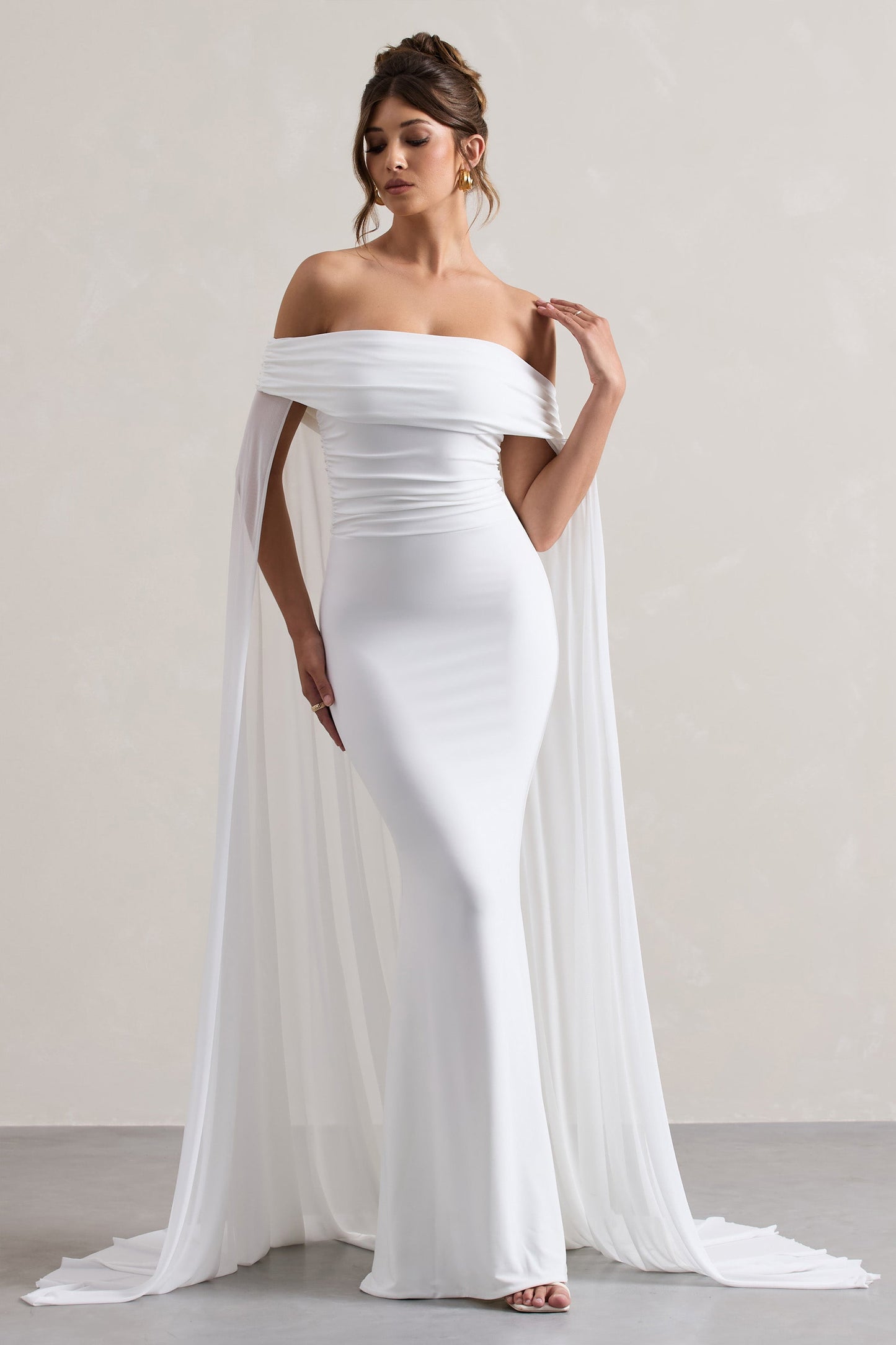 Scarlett™ | Maxi Dress With Chiffon Cape