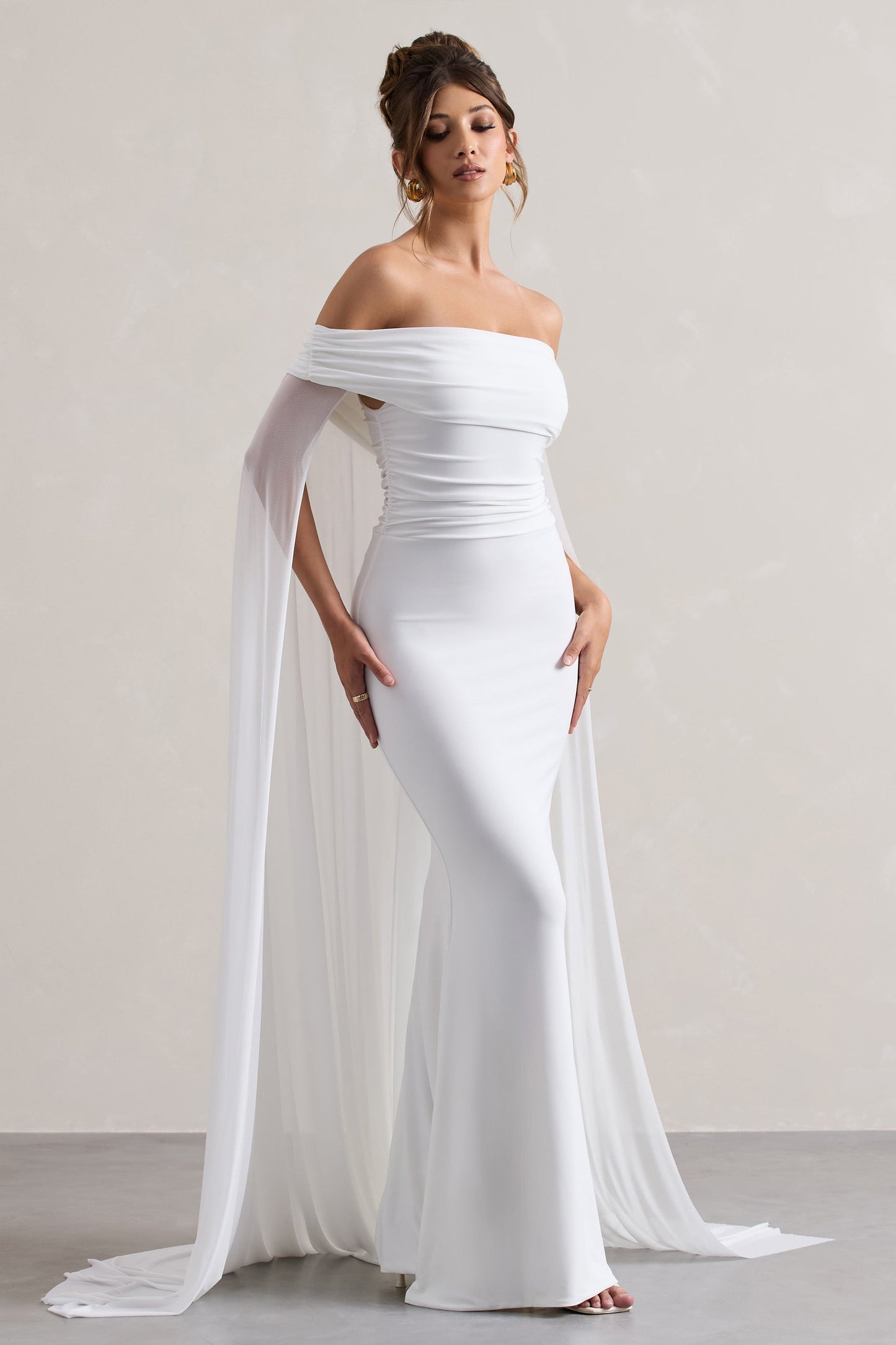 Scarlett™ | Maxi Dress With Chiffon Cape