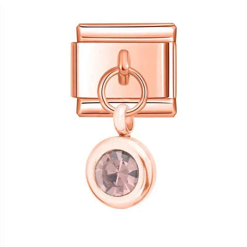 Birthstone January, on Rose Gold