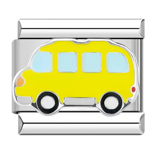 Car yellow, on Silver