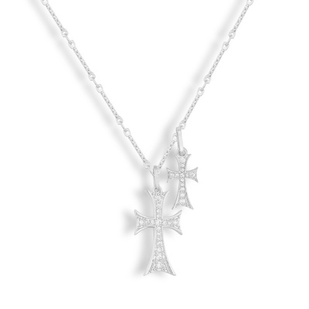 Double Cross Me Necklace