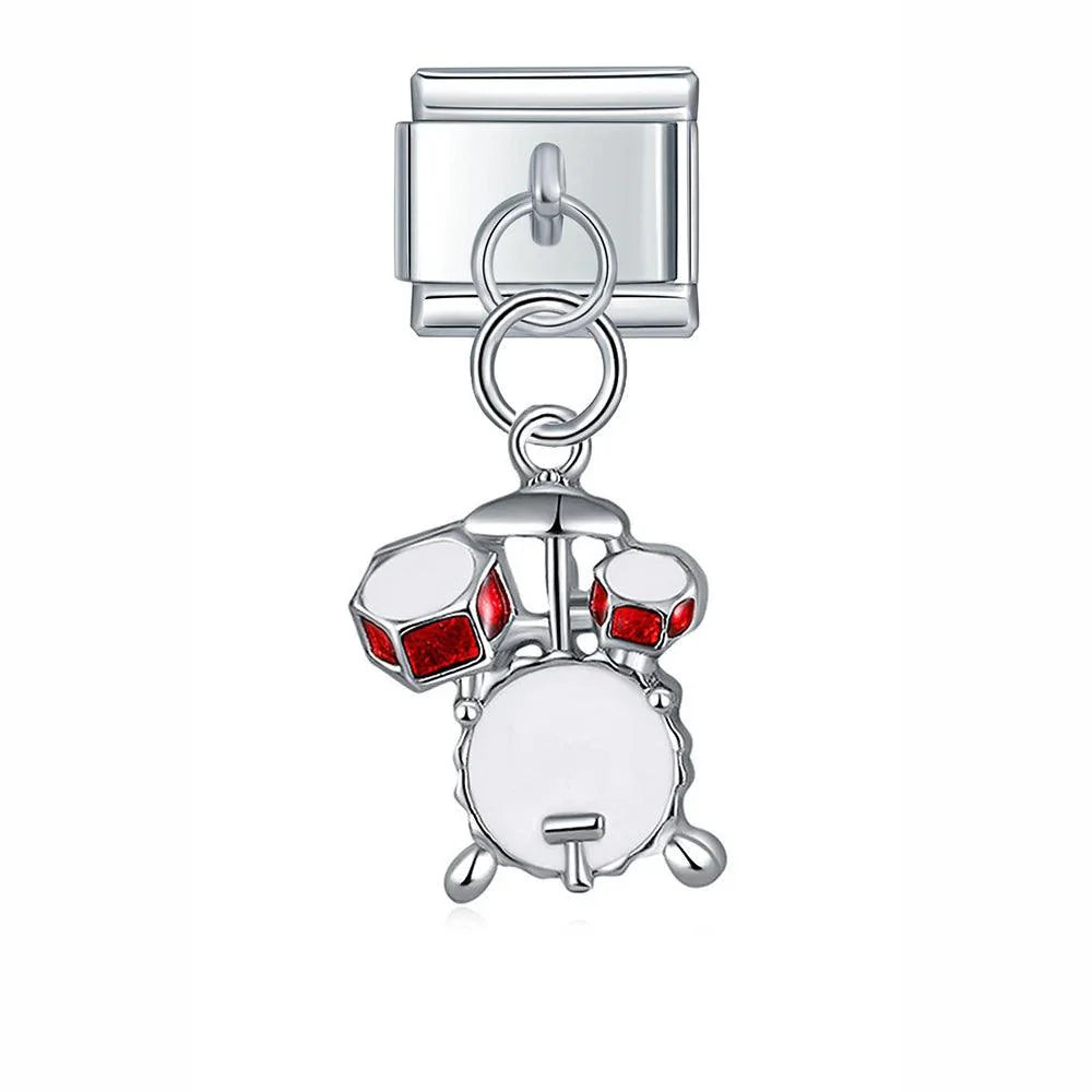 Drum Set, on Silver