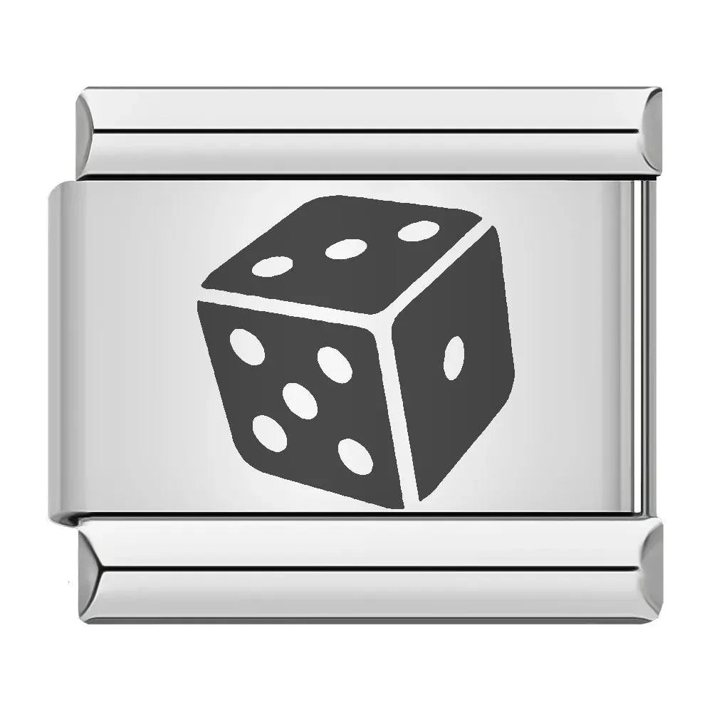 Game Dice, on Silver