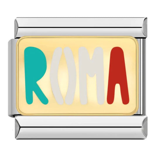 Roma, Gold Plate, on Silver