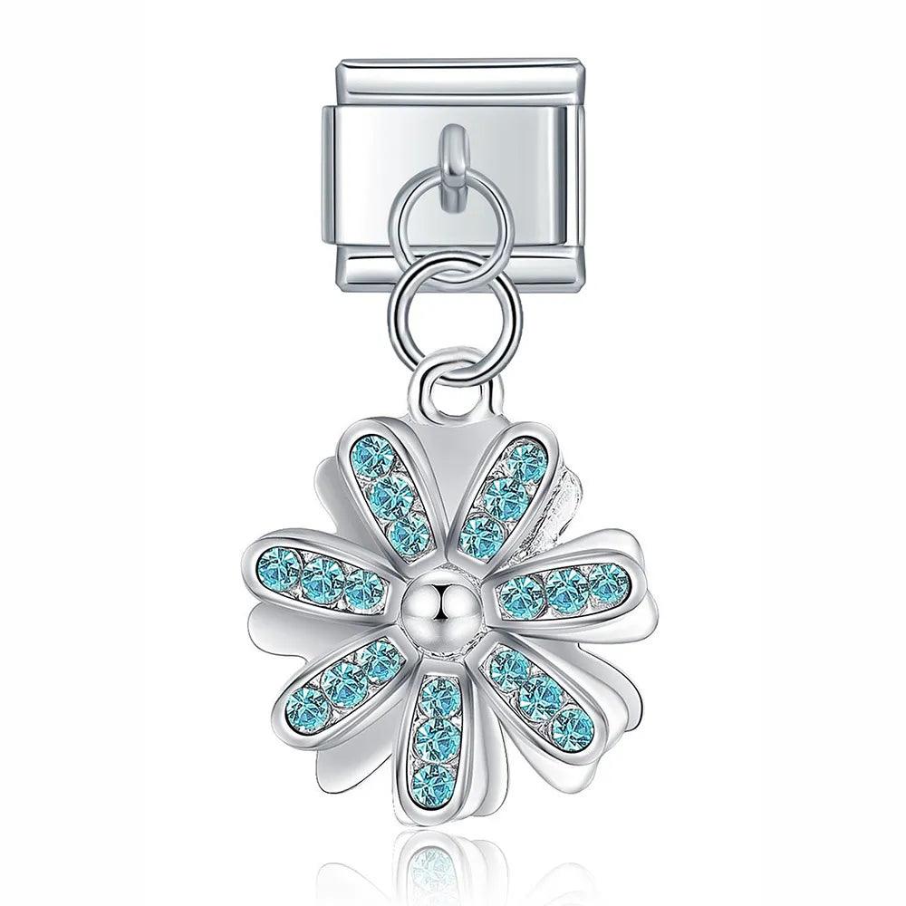 Turquoise Flower with Stones