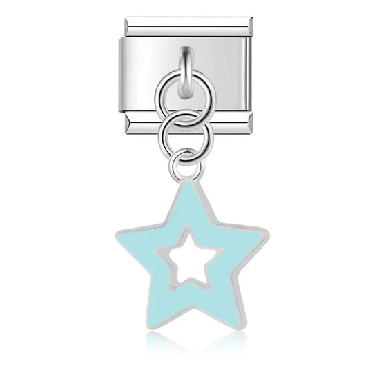 Turquoise Star, on Silver