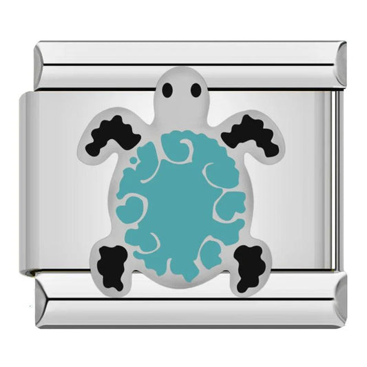 Turquoise Turtle, on Silver